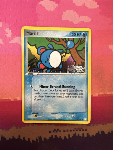 Pokemon Card Marill ex Team Rocket Returns Reverse Holo 68/109 Near Mint