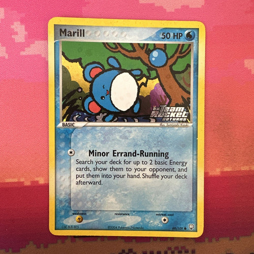 Pokemon Card Marill ex Team Rocket Returns Reverse Holo 68/109 Near Mint