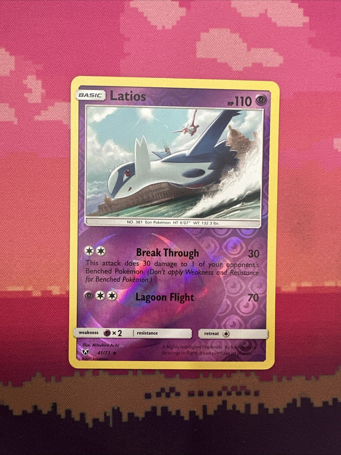 Pokemon Card Latios Shining Legends Reverse Holo  Rare 41/73 Near Mint