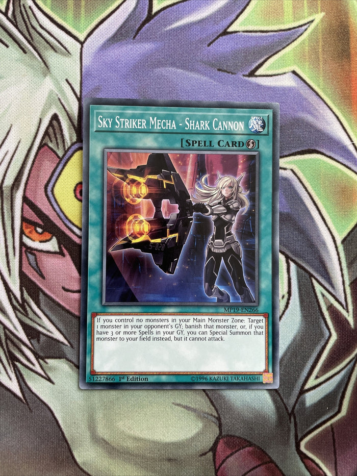 MP19-EN266 Sky Striker Mecha - Shark Cannon 1st Edition NM Yugioh Card