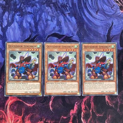 LED6-EN032 X3 Quickdraw Synchron 1st Edition Common Yugioh