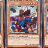 LED6-EN032 X3 Quickdraw Synchron 1st Edition Common Yugioh