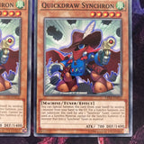 LED6-EN032 X3 Quickdraw Synchron 1st Edition Common Yugioh
