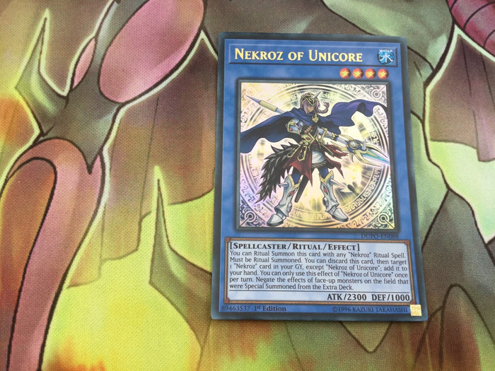 DUPO-EN088 Yugioh Card: Nekroz of Unicore Ultra Rare 1st Edition Near Mint