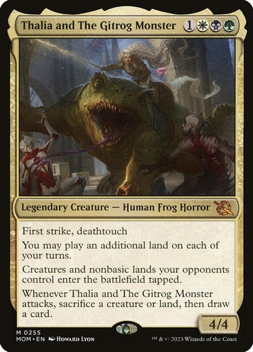 Thalia And The Gitrog Monster March Of The Machine Excellent Magic MTG