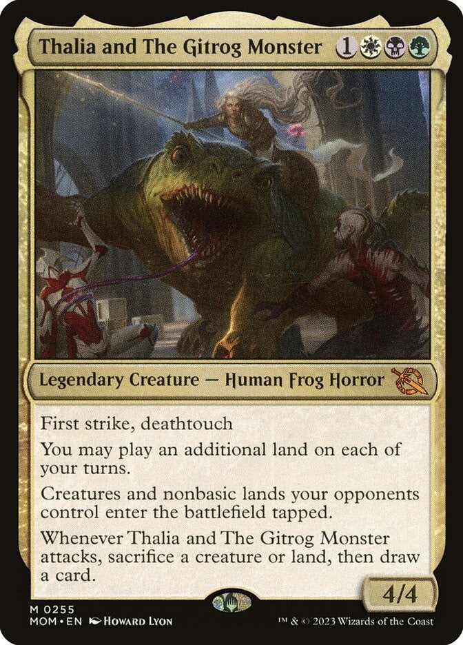Thalia And The Gitrog Monster March Of The Machine Excellent Magic MTG