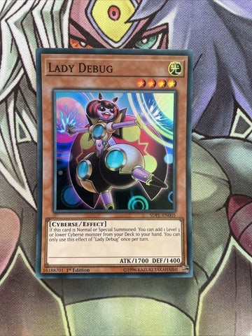SDPL-EN005 Lady Debug Super Rare 1st Edition NM Yugioh