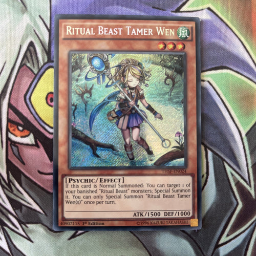 THSF-EN024 Ritual Beast Tamer Wen Secret Rare LP Varying Editions Yugioh