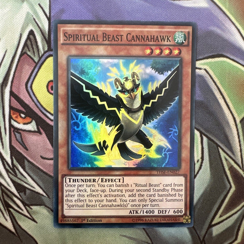THSF-EN027 Spiritual Beast Cannahawk Super Rare 1st Edition NM Yugioh Card