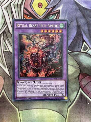 THSF-EN028 Ritual Beast Ulti-Apelio Secret Rare 1st Edition NM Yugioh