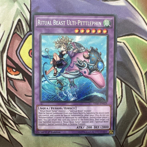 THSF-EN029 Ritual Beast Ulti-Pettlephin Secret Rare 1st Edition NM Yugioh Card