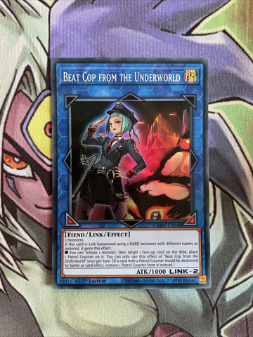 GEIM-EN048 Beat Cop From The Underworld Super Rare 1st Edition NM Yugioh Card