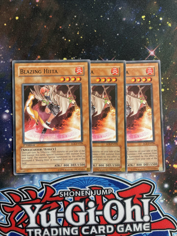 EOJ-EN028 x3 Blazing Hiita Common Playset Yugioh