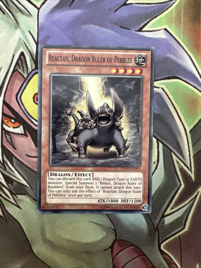 LTGY-EN095 Reactan, Dragon Ruler Of Pebbles Common Unl Edition NM Yugioh Card