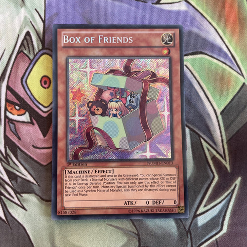 NUMH-EN013 Box Of Friends Secret Rare 1st Edition NM Yugioh Card