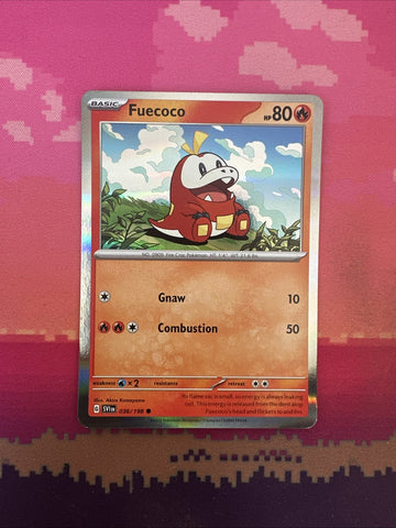 Pokemon Card Fuecoco Scarlet & Violet Reverse Holo Common 036/198 Near – Twin Traders