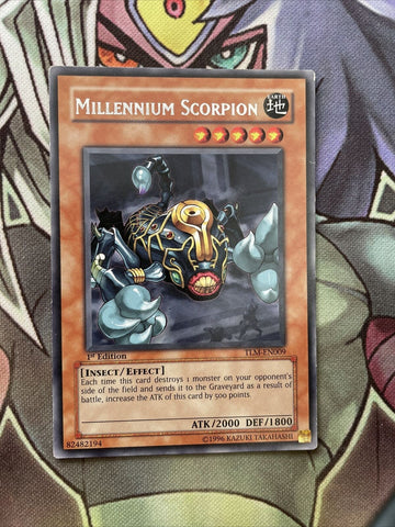 TLM-EN009 Milennium Scorpion Rare 1st Edition NM Yugioh Card
