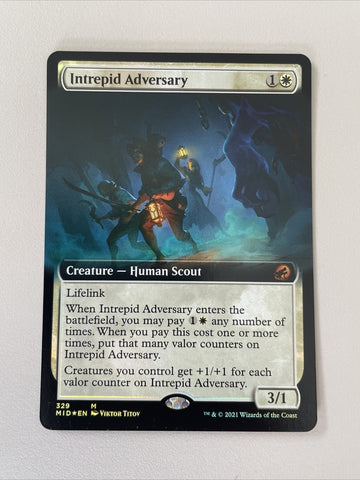 Intrepid Adversary FOIL - Innistrad: Midnight Hunt Extended Excellent Magic MTG
