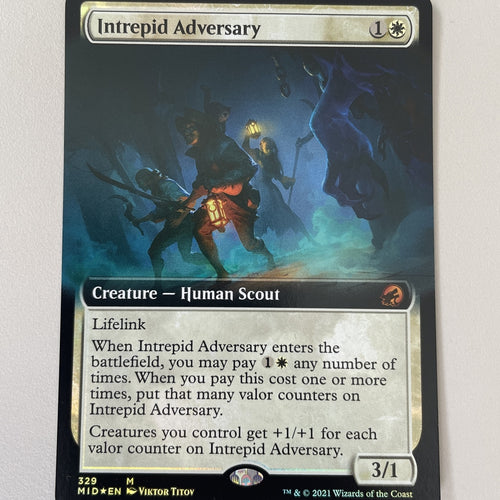 Intrepid Adversary FOIL - Innistrad: Midnight Hunt Extended Excellent Magic MTG