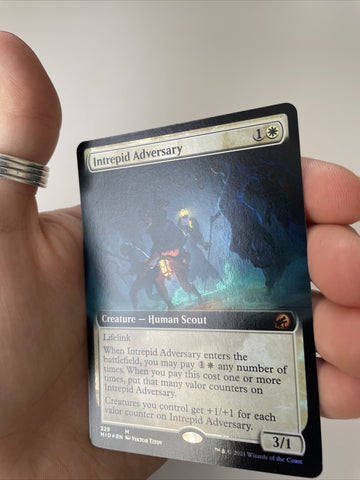 Intrepid Adversary FOIL - Innistrad: Midnight Hunt Extended Excellent Magic MTG (back)