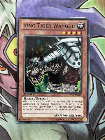 BP01-EN129 King Tiger Wanghu Starfoil Rare 1st Edition NM Condition Yugiohh