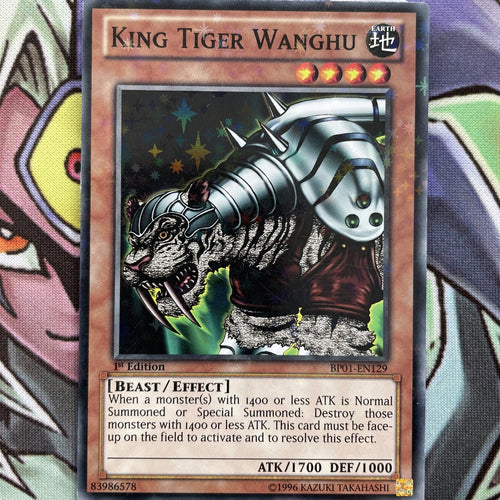 BP01-EN129 King Tiger Wanghu Starfoil Rare 1st Edition NM Condition Yugiohh