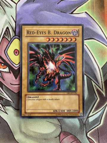 DB1-EN126 Red-Eyes B. Dragon Super Rare UNL Edition NM Yugioh Card
