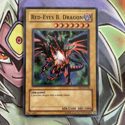 DB1-EN126 Red-Eyes B. Dragon Super Rare UNL Edition NM Yugioh Card