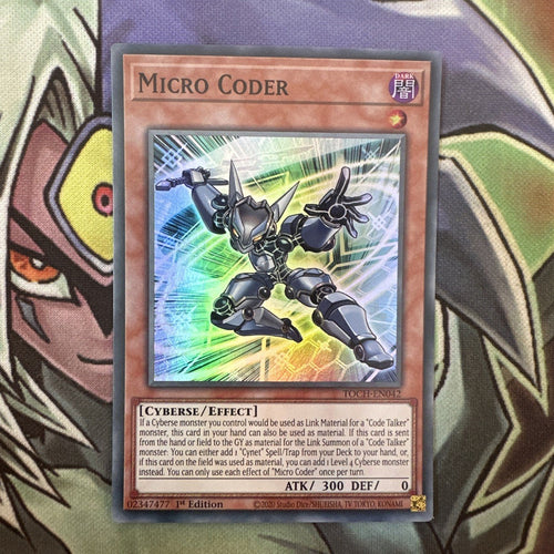 TOCH-EN042 Micro Coder Super Rare 1st Edition NM Yugioh Card