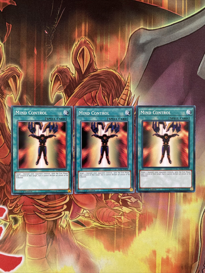 SDCL-EN028 x3 Mind Control- 1st Edition - Common - YuGiOh