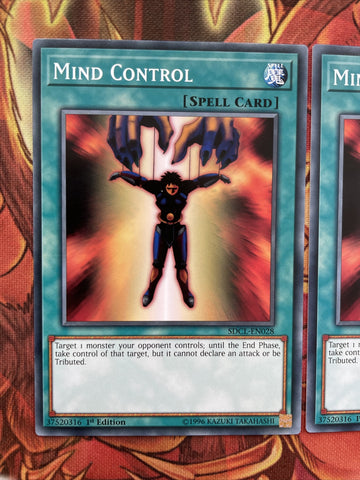 SDCL-EN028 x3 Mind Control- 1st Edition - Common - YuGiOh (back)