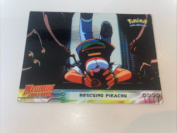 Topps Rescuing Pikachu Foil 30 Mewtwo Strikes Back Pokemon Card Trading Card