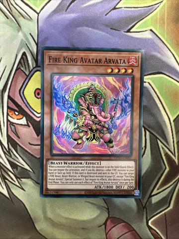 OP25-EN007 Fire King Avatar Arvata Super Rare Unlimited Edition NM Yugioh Card