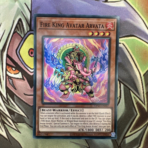 OP25-EN007 Fire King Avatar Arvata Super Rare Unlimited Edition NM Yugioh Card