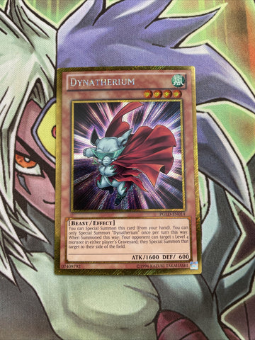 PGLD-EN014 Dynatherium Gold Secret Rare UNL Edition NM Yugioh Card