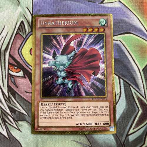 PGLD-EN014 Dynatherium Gold Secret Rare UNL Edition NM Yugioh Card