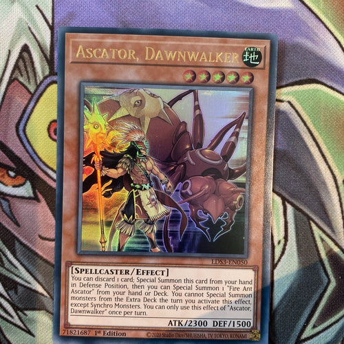 LDS3-EN050 Ascator, Dawnwalker Ultra Rare 1st Edition NM Yugioh Card