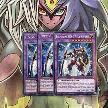 BLHR-EN064 x3 Elemental HERO Neos Knight Secret Rare Excellent Condition Yugioh
