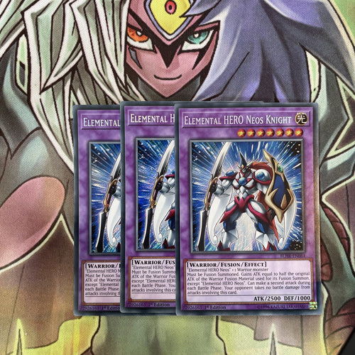 BLHR-EN064 x3 Elemental HERO Neos Knight Secret Rare Excellent Condition Yugioh