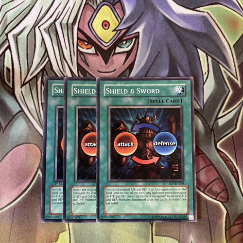 SD7-EN020 x3 Shield & Sword Common Excellent Condition Yugioh