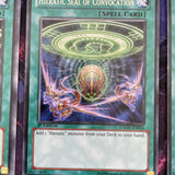 GAOV-EN056 x3 Hieratic Seal Of Convocation RARE PLAYSET Yugioh