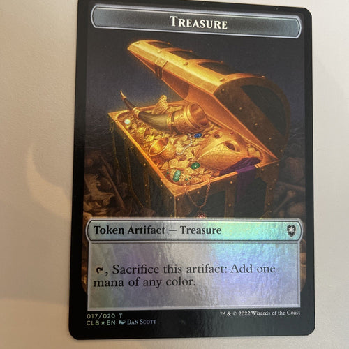 Treasure Token Pegasus FOIL Excellent Magic MTG