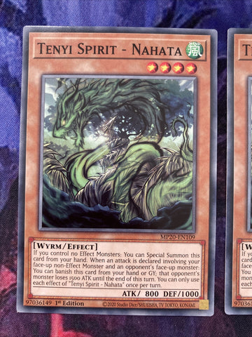 MP20-EN109 3x Tenyi Spirit - Nahata | 1st Edition | Common YuGiOh (back)