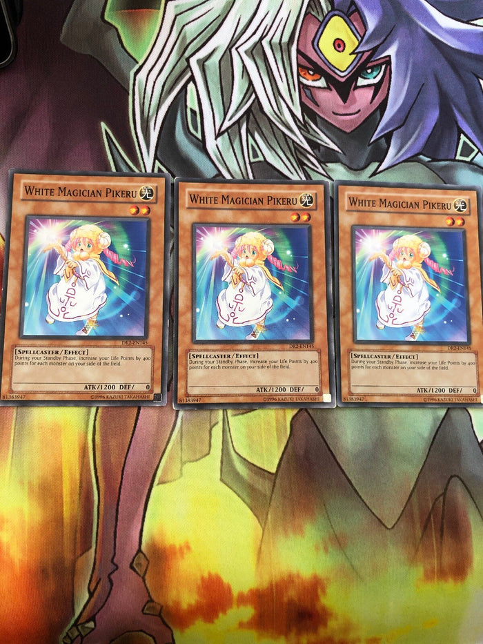 DR2-EN145 x3 White Magician Pikeru YUGIOH CARDS