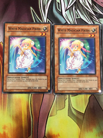 DR2-EN145 x3 White Magician Pikeru YUGIOH CARDS (back)