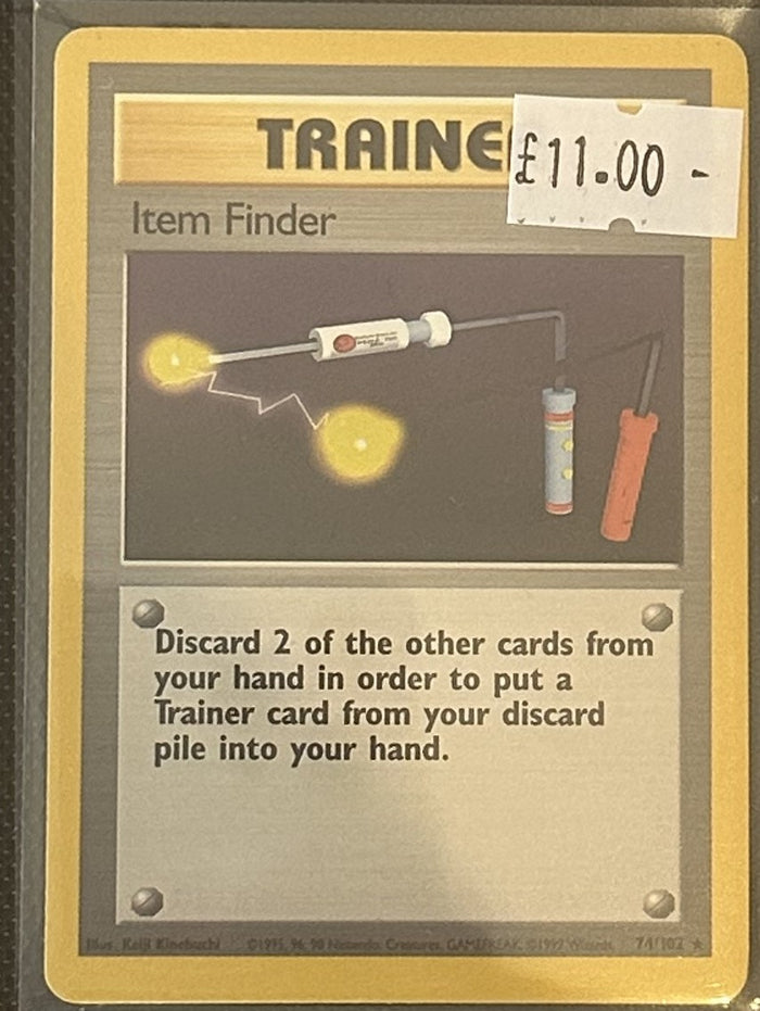 Pokemon Card Item Finder Base Set Rare 74/102 Lightly Played