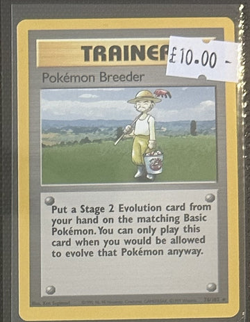 Pokemon Card Pokemon Breeder Base Set Rare 76/102 Lightly Played