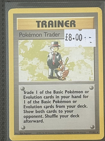 Pokemon Card Pokemon Trader Base Set Rare 77/102 Lightly Played