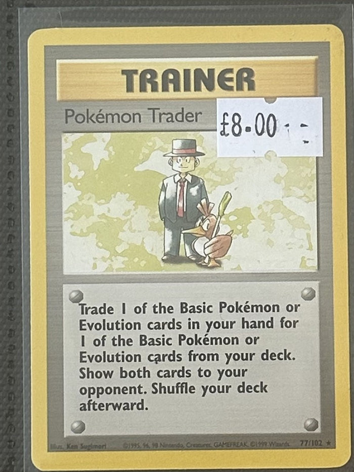 Pokemon Card Pokemon Trader Base Set Rare 77/102 Lightly Played