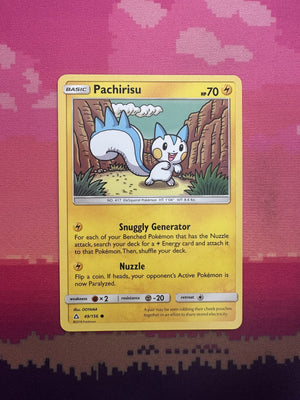 Pokemon Card Pachirisu Ultra Prism Common 49/156 Near Mint